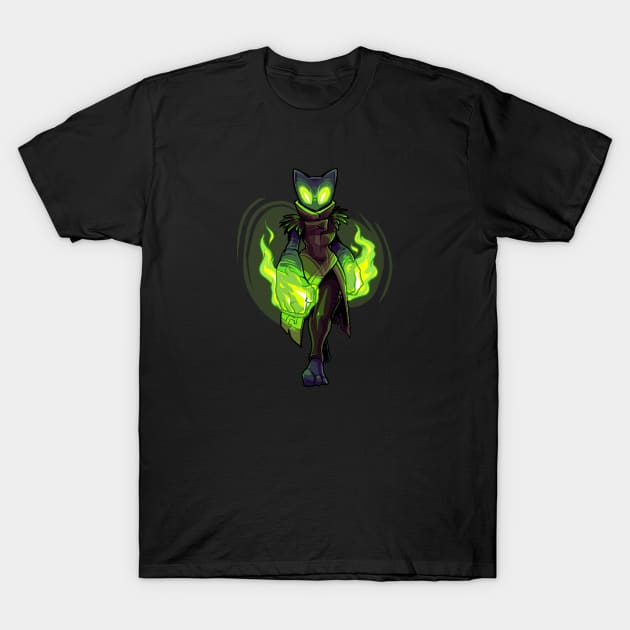 Feline mage T-Shirt by MrKirboy